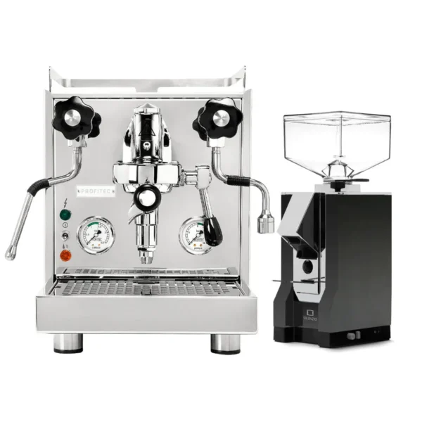 Profitec Pro 500 & Eureka Mignon Silenzio - Matte Black Bundle