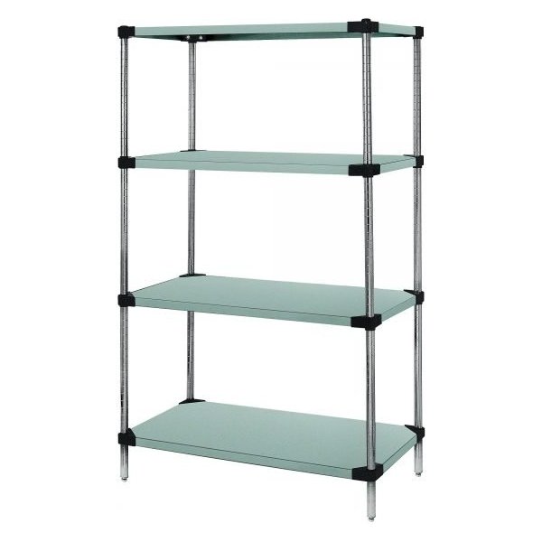 Quantum WRS4-63-2136SS 4-Shelf Solid SS (63"H, 21"D x 36"W, Starter)