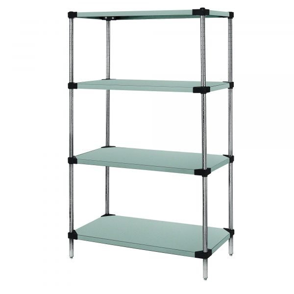Quantum WRS4-86-2142SS 4-Shelf Solid SS (86"H, 21"D x 42"W, Starter) 1 Quantum WRS4-86-2142SS 4-Shelf Solid SS (86"H, 21"D x 42"W, Starter)