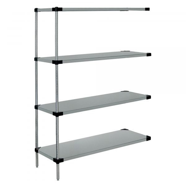 Quantum WRSAD4-54-2130SS 4-Shelf Solid SS (54"H, 21"D x 30"W, Add-On) 1 Quantum WRSAD4-54-2130SS 4-Shelf Solid SS (54"H, 21"D x 30"W, Add-On)