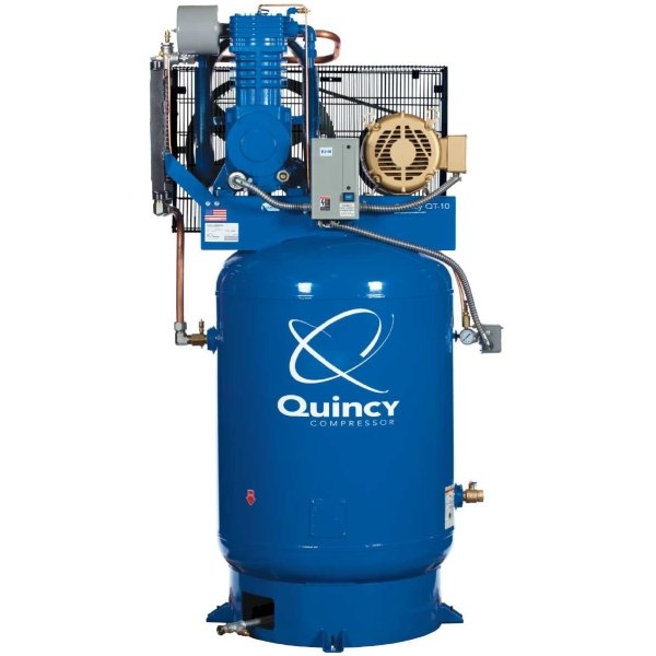 Quincy 2103D12VCB20M Air Compressor - 10HP 120Gal