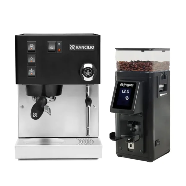 Rancilio Silvia M V6 Limited Black & Stile - Grinder Bundle
