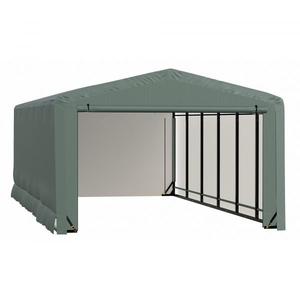 ShelterLogic ShelterTube SQAACC0104C01202308 Wind/Snow Rated Garage 12x23x8ft (Green) 1 ShelterLogic ShelterTube SQAACC0104C01202308 Wind/Snow Rated Garage 12x23x8ft (Green)