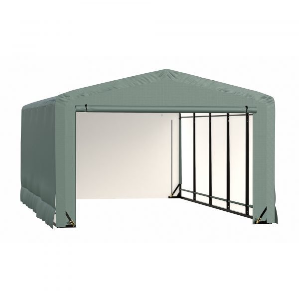 ShelterLogic ShelterTube SQAACC0104C01202708 Wind/Snow Rated Garage 12x27x8ft (Green) 1 ShelterLogic ShelterTube SQAACC0104C01202708 Wind/Snow Rated Garage 12x27x8ft (Green)