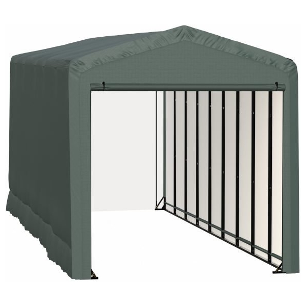 ShelterLogic ShelterTube SQAACC0104C01404016 Wind/Snow Rated Garage 14x40x16ft (Green)