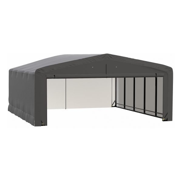ShelterLogic ShelterTube SQAADD0103C02002310 Wind/Snow Rated Garage 20x23x10ft (Gray)