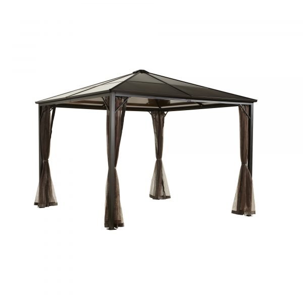 ShelterLogic Sojag 310-9155990 Sumatra Promo 10x10ft Gazebo, Steel Frame, Brown 1 ShelterLogic Sojag 310-9155990 Sumatra Promo 10x10ft Gazebo, Steel Frame, Brown