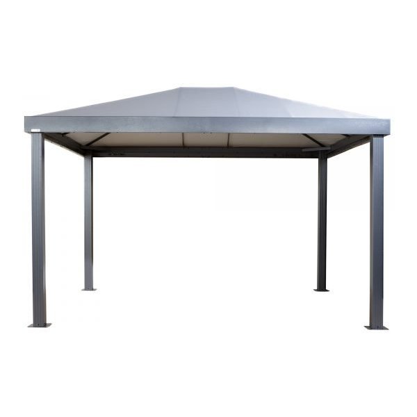 ShelterLogic Sojag 500-9166842 Monteserra 10x12ft Hardtop Gazebo, Aluminum, Gray
