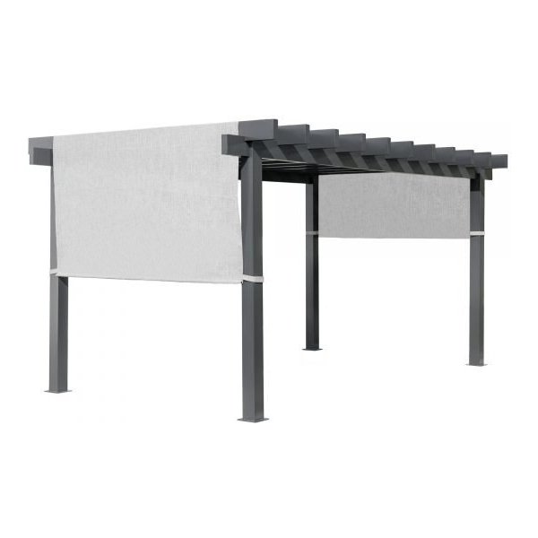 ShelterLogic Sojag 500-9167818 Yamba 10x16ft Fabric Roof Pergola, Aluminum, Gray