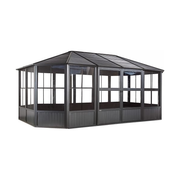 ShelterLogic Sojag Charleston 448-9163018 Solarium 12x18ft Aluminum Rectangle (Gray)