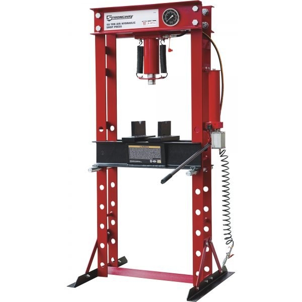 Strongway 40-Ton Pneumatic Shop Press - with Gauge
