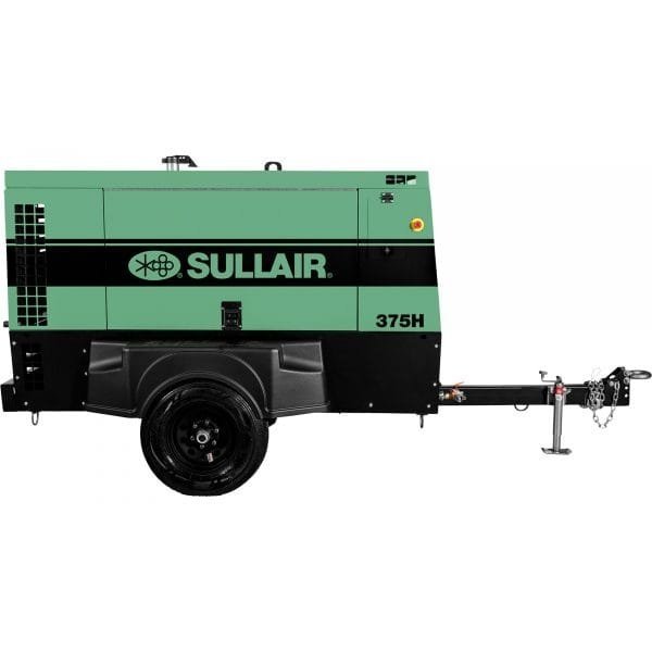 Sullair 375H T4 - Tow-Behind Portable Diesel Air Compressor