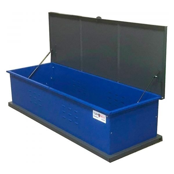 TuffBoxx 453-017-8003 75in W DockBoxx Storage Container (Blue/Charcoal)