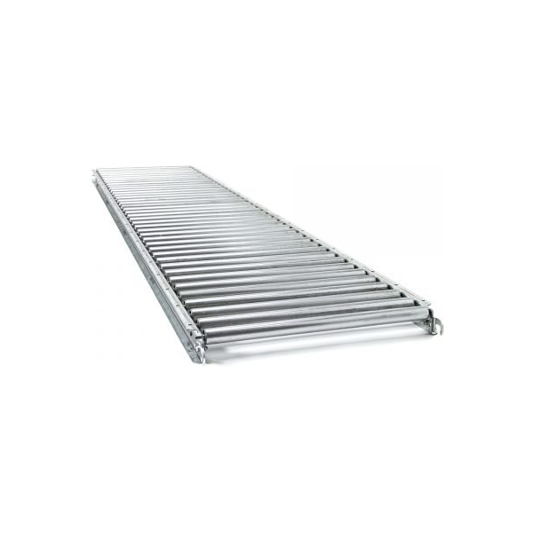 Unex 24JRSGS1.5X10 24" W Gravity Conveyor 500 lbs Capacity (10 ft L, 1.5" RC)