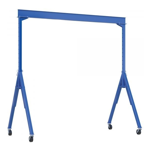 Vestil AHS-8-15-16-TLC Adjustable Steel Gantry Crane (8000lb, 15ft Beam, Total Lock Casters)