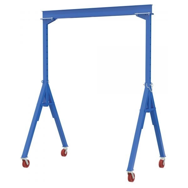 Vestil AHS-8-20-16-VG Adjustable Steel Gantry Crane (8000lb, 20ft Beam, V-Groove Casters)