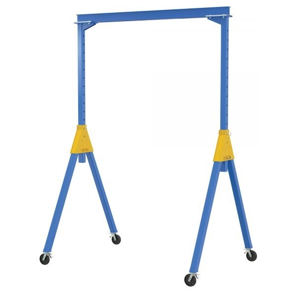Vestil AHSN-2-15-9-TLC Adj. Knockdown Gantry Crane (2000lb, 15ft Beam, Total Lock Casters)