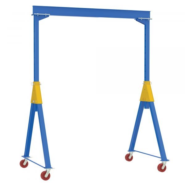 Vestil AHSN-6-10-14-VG Adj. Knockdown Gantry Crane (6000lb Capacity, 10ft Beam, V-Groove) 1 Vestil AHSN-6-10-14-VG Adj. Knockdown Gantry Crane (6000lb Capacity, 10ft Beam, V-Groove)