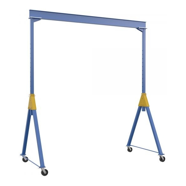 Vestil AHSN-6-15-16 KD Adjustable Gantry Crane (6000lb, 15ft Beam, High Clearance)