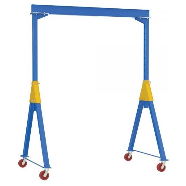 Vestil AHSN-8-20-16-VG Adj. Knockdown Gantry Crane (8000lb Capacity, 20ft Beam, V-Groove)