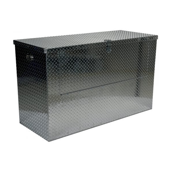 Vestil APTS-2448-FD 24x48 Aluminum Tool Box w/ Front Door (Silver)
