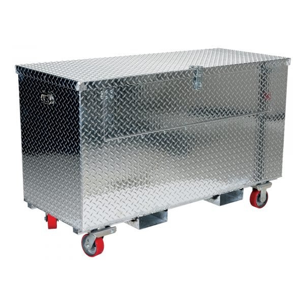 Vestil APTS-2460-CF-FD 24x60 Aluminum Tool Box w/ Casters, Fork Pockets & Front Door