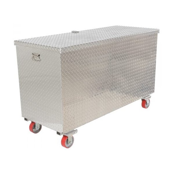 Vestil APTS-3060-C-FD 30x60 Aluminum Tool Box w/ Casters & Front Door (Silver)
