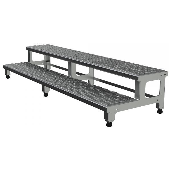 Vestil ASP-72-A Adjustable Aluminum Step-Mate Stand (72in Max Height, 500 lb Cap)