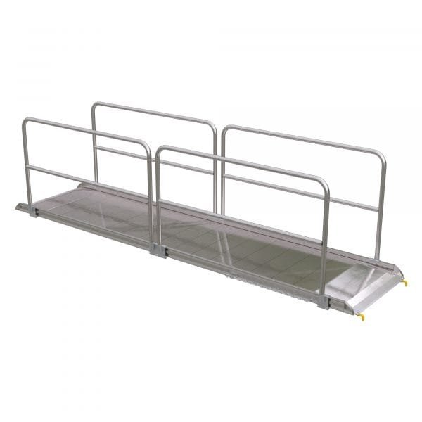 Vestil AWR-38-12B-HR 144in Aluminum Walk Ramp w/ Handrails 1900 Lb Cap. 1 Vestil AWR-38-12B-HR 144in Aluminum Walk Ramp w/ Handrails 1900 Lb Cap.