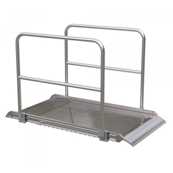 Vestil AWR-38-6A-HR 72in Aluminum Walk Ramp w/ Handrails 2800 Lb Cap. 1 Vestil AWR-38-6A-HR 72in Aluminum Walk Ramp w/ Handrails 2800 Lb Cap.