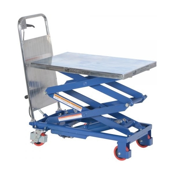 Vestil CART-200-D Double Scissor Lift Cart (220lb Capacity, 17.5in. x 27in.)