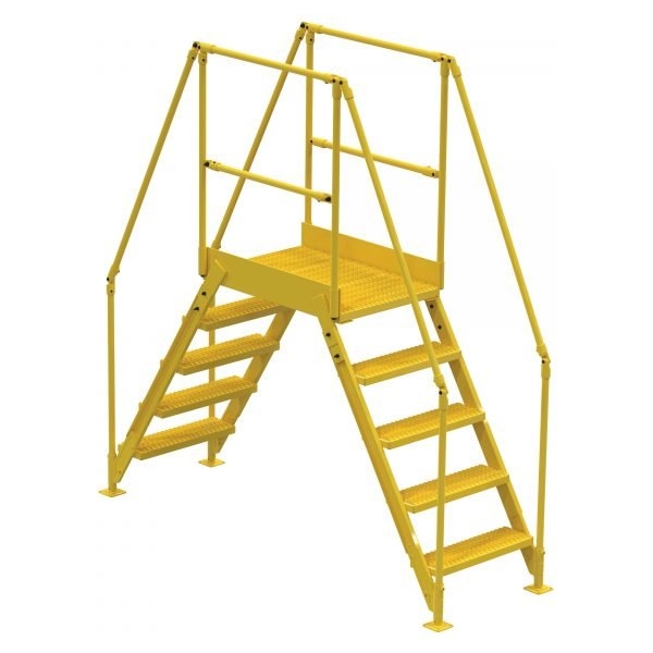 Vestil COL-5-46-23 Steel Cross-Over Ladder (500 lb, 48.25in. Clearance)