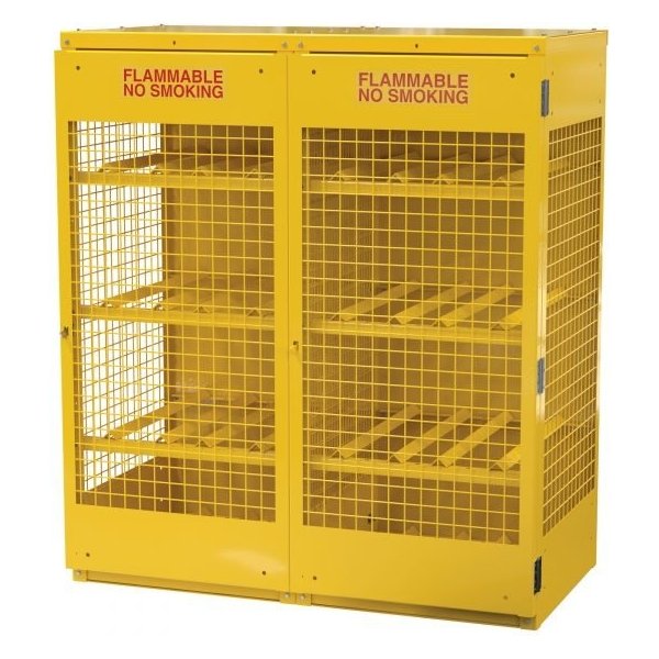 Vestil CYL-H-16-KD 16-Cylinder Horizontal Storage Cabinet (Knock Down)