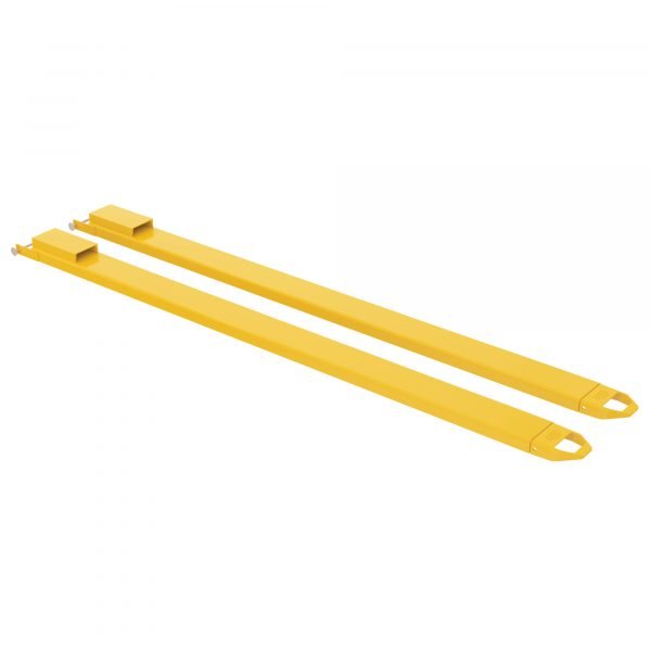 Vestil FE-6-120-P-RS Pin Style Fork Extension w/ Rear Spacer (4000lb Capacity, 6in. x 108in.) 1 Vestil FE-6-120-P-RS Pin Style Fork Extension w/ Rear Spacer (4000lb Capacity, 6in. x 108in.)