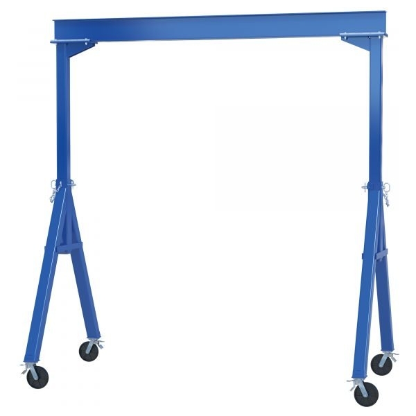 Vestil FHS-4-20-TLC Fixed Steel Gantry Crane (4000lb, 20ft Beam, Total Lock Casters)