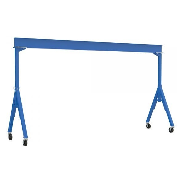 Vestil FHS-6-15-TLC Fixed Steel Gantry Crane (6000lb, 15ft Beam, Total Lock Casters)