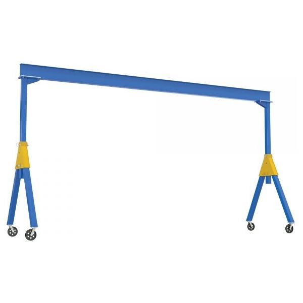 Vestil FHSN-2-10-VG Knockdown Gantry Crane (2000lb, 10ft Beam, V-Groove Casters)