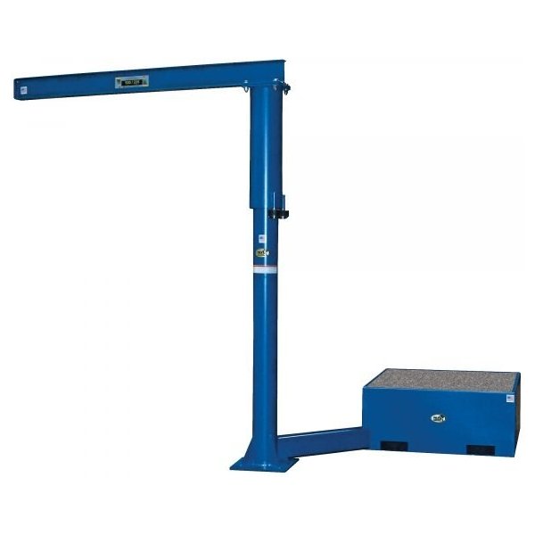 Vestil JIB-CBX-50-10-10-BC Portable Offset Jib Crane (500lb Capacity, 120in. Boom, Fork Mount)