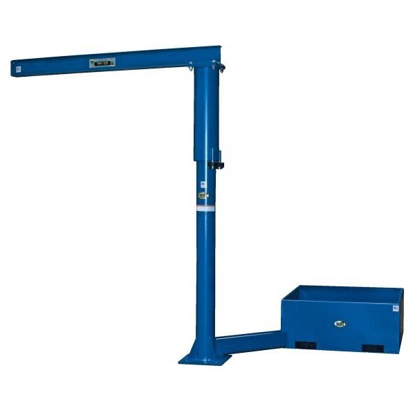 Vestil JIB-CBX-50-10-10 Portable Offset Jib Crane (500lb Capacity, 120in. Boom, Fork Mount)