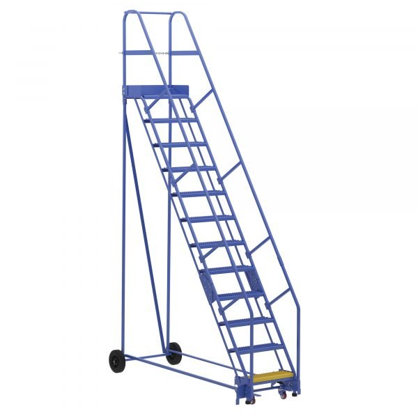 Vestil LAD-12-14-G 12-Step Grip Strut Warehouse Ladder (156" H) 1 Vestil LAD-12-14-G 12-Step Grip Strut Warehouse Ladder (156" H)