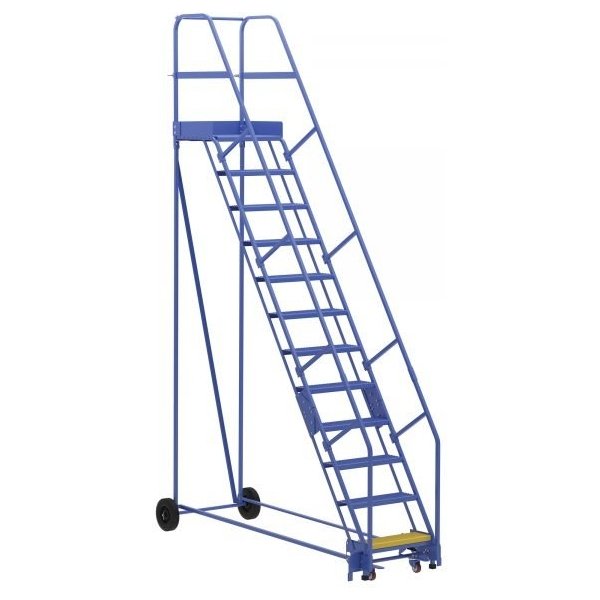 Vestil LAD-12-21-P 12-Step Perforated Warehouse Ladder (156" H)