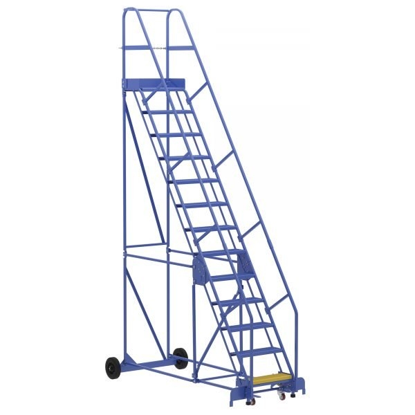 Vestil LAD-13-14-P 13-Step Perforated Warehouse Ladder (166" H)