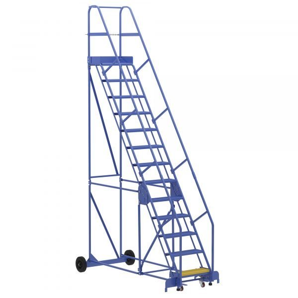 Vestil LAD-13-14-P 13-Step Perforated Warehouse Ladder (166" H) 1 Vestil LAD-13-14-P 13-Step Perforated Warehouse Ladder (166" H)