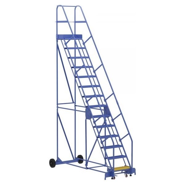 Vestil LAD-14-14-G 14-Step Grip Strut Warehouse Ladder (176" H)