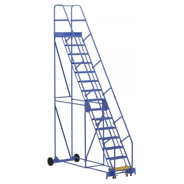 Vestil LAD-15-21-G 15-Step Grip Strut Warehouse Ladder (186" H)
