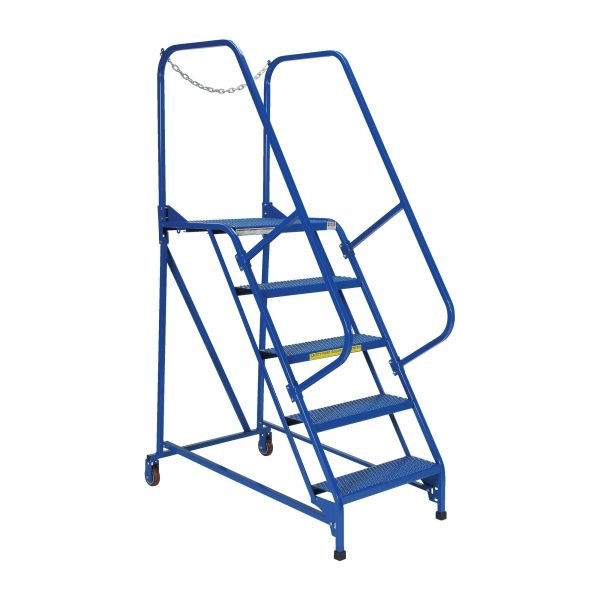 Vestil LAD-MM-5-P 5-Step Perforated Steel Maintenance Ladder (80" H)