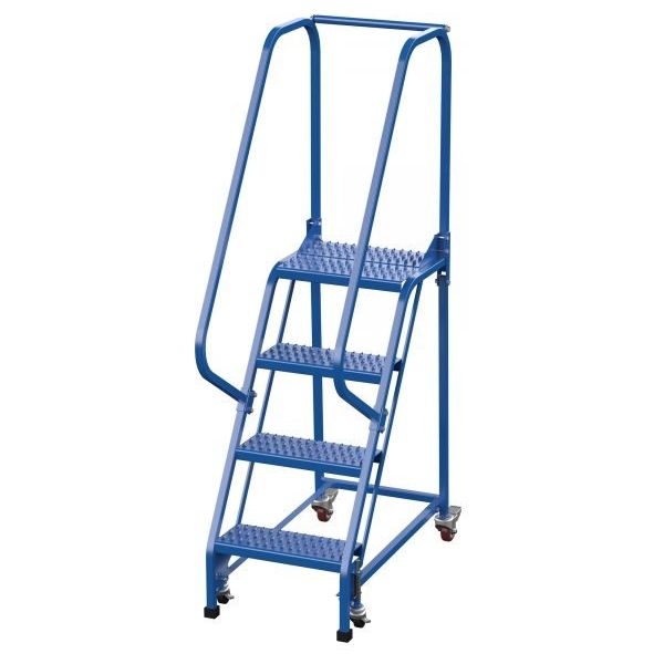Vestil LAD-PW-18-4-G 4-Step Grip Strut Warehouse Ladder (70" H, 18" Wide)