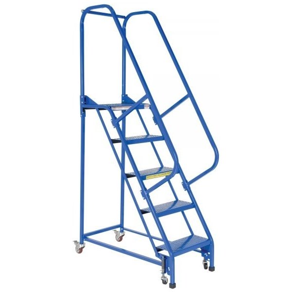 Vestil LAD-PW-18-5-P 5-Step Perforated Warehouse Ladder (80in. High, Steel)