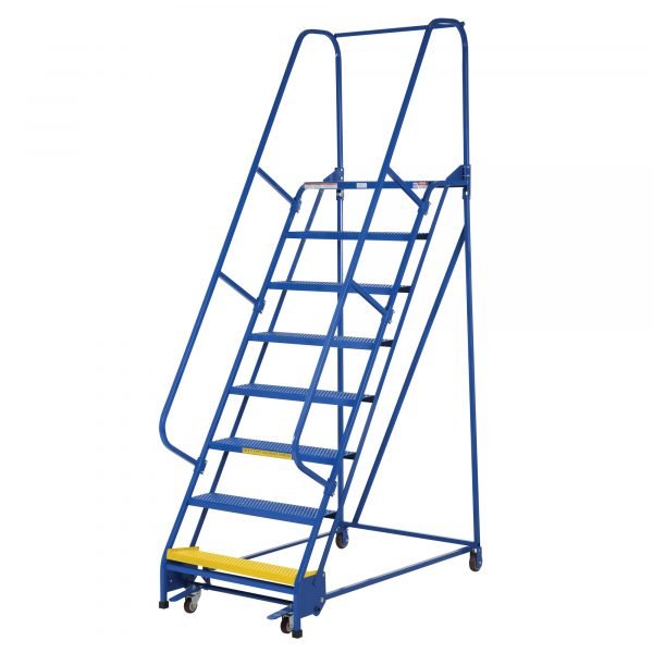 Vestil LAD-PW-32-8-P 8-Step Perforated Steel Warehouse Ladder (110" H) 1 Vestil LAD-PW-32-8-P 8-Step Perforated Steel Warehouse Ladder (110" H)