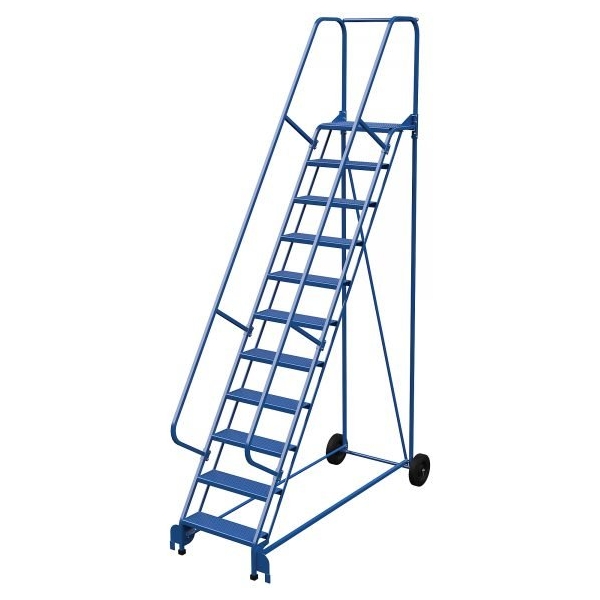 Vestil LAD-RAF-11-24-P 11-Step Perforated Roll-A-Fold Ladder (140" H)